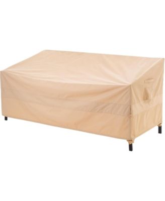 Patio Sofa Covers Waterproof, Deck Sofa Chair Set Covers Anti-Fading, Wind Resistant, 87W x 42D x 35H Inches