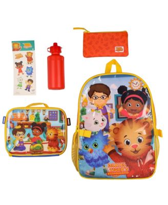Backpack 16 Inch 5 Piece Set With Detachable Lunch Tote