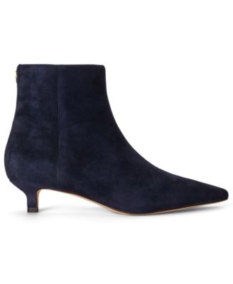 ladies navy dress boots Blue Booties knee high blue boots