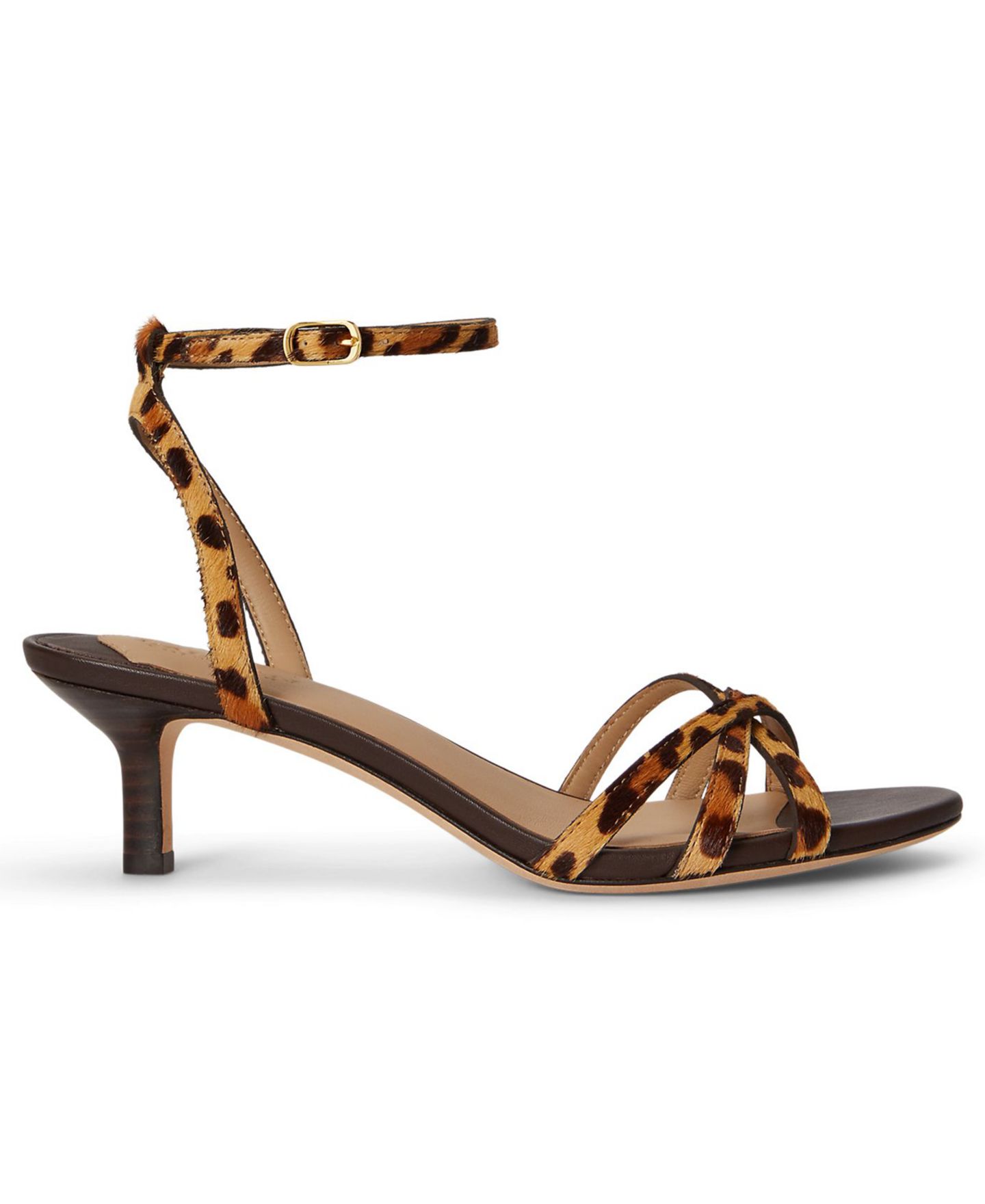 Женские сандалии Lauren Ralph Lauren Kendyl Kitten Heel, цвет: Леопардовый — фото 2