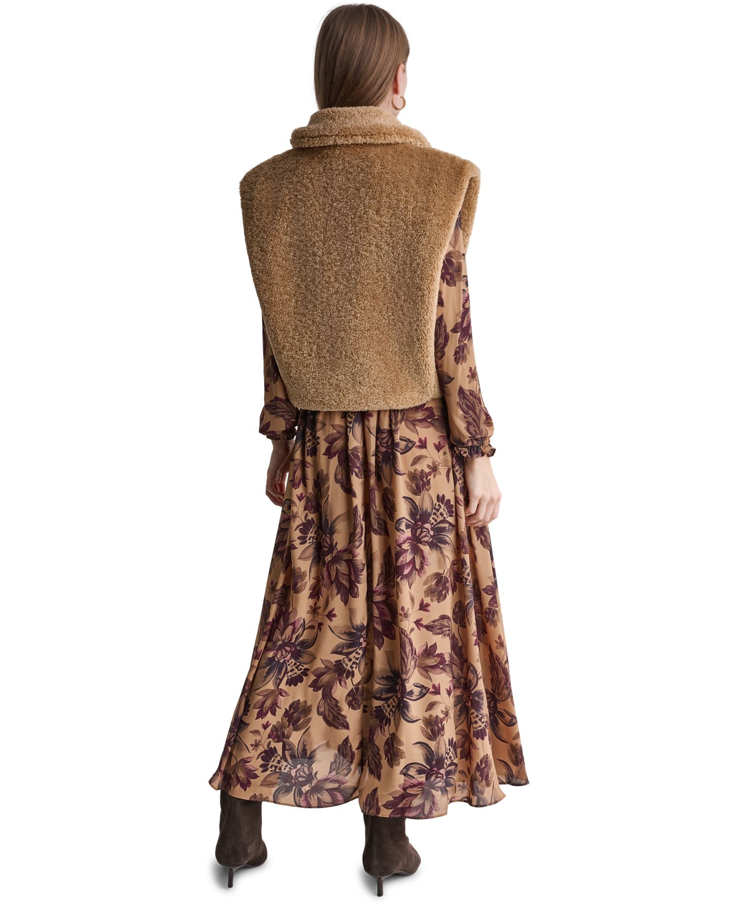Women's Faux Fur Toggle Vest