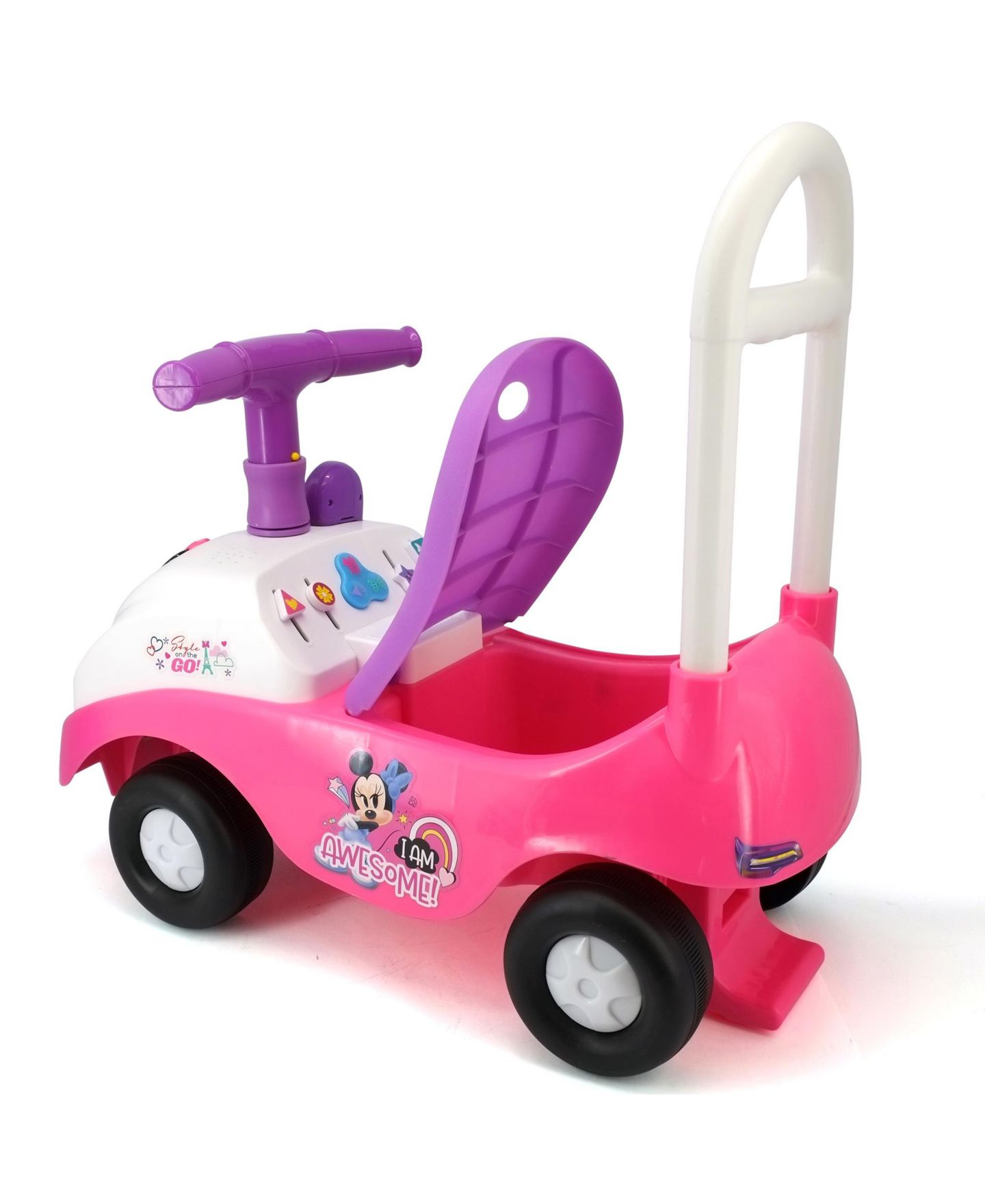 Детская игрушка Kiddieland Minnie Foldable Handle Ride-On with Engaging Sounds, Ages 1+, цвет: Open Miscellaneous — фото 3