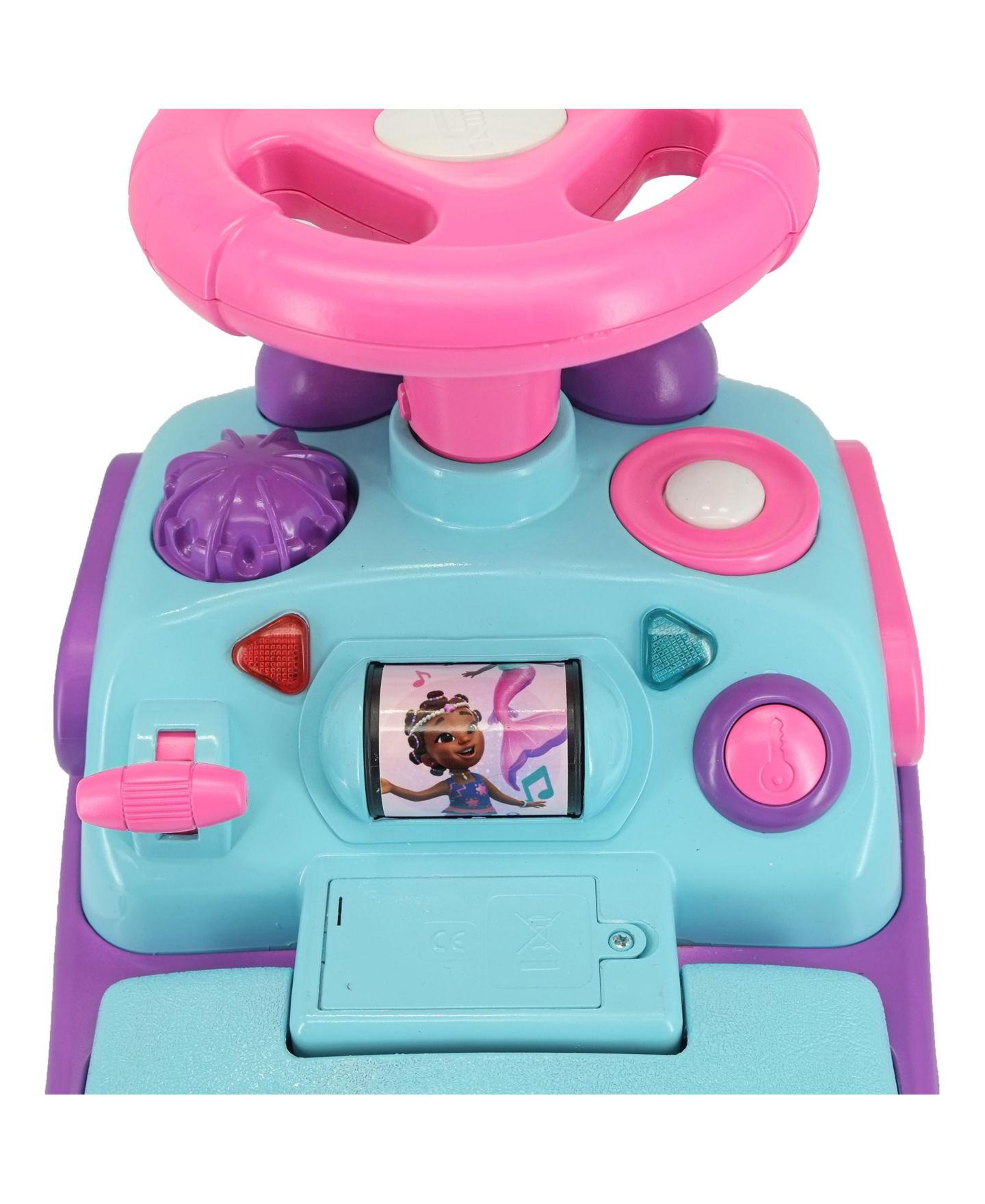 Детская игрушка Kiddieland My First Activity Ride-On Ariel, 19.8" x 9.76" x 18.11", Interactive Lights and Sounds, Ages 12-36 Months — фото 3