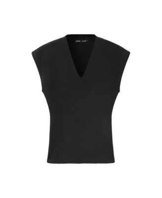 Women's Fine-Knit V-Neck Tank Top
