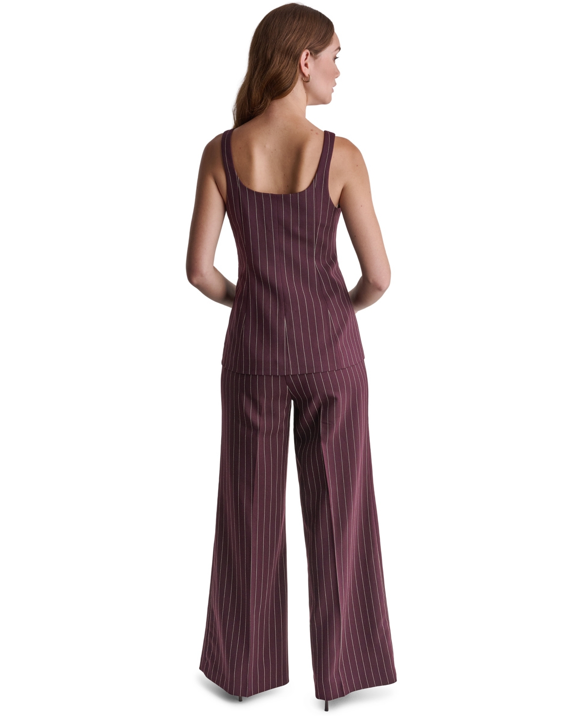 Bcbg Women's Pinstripe Square-Neck Vest