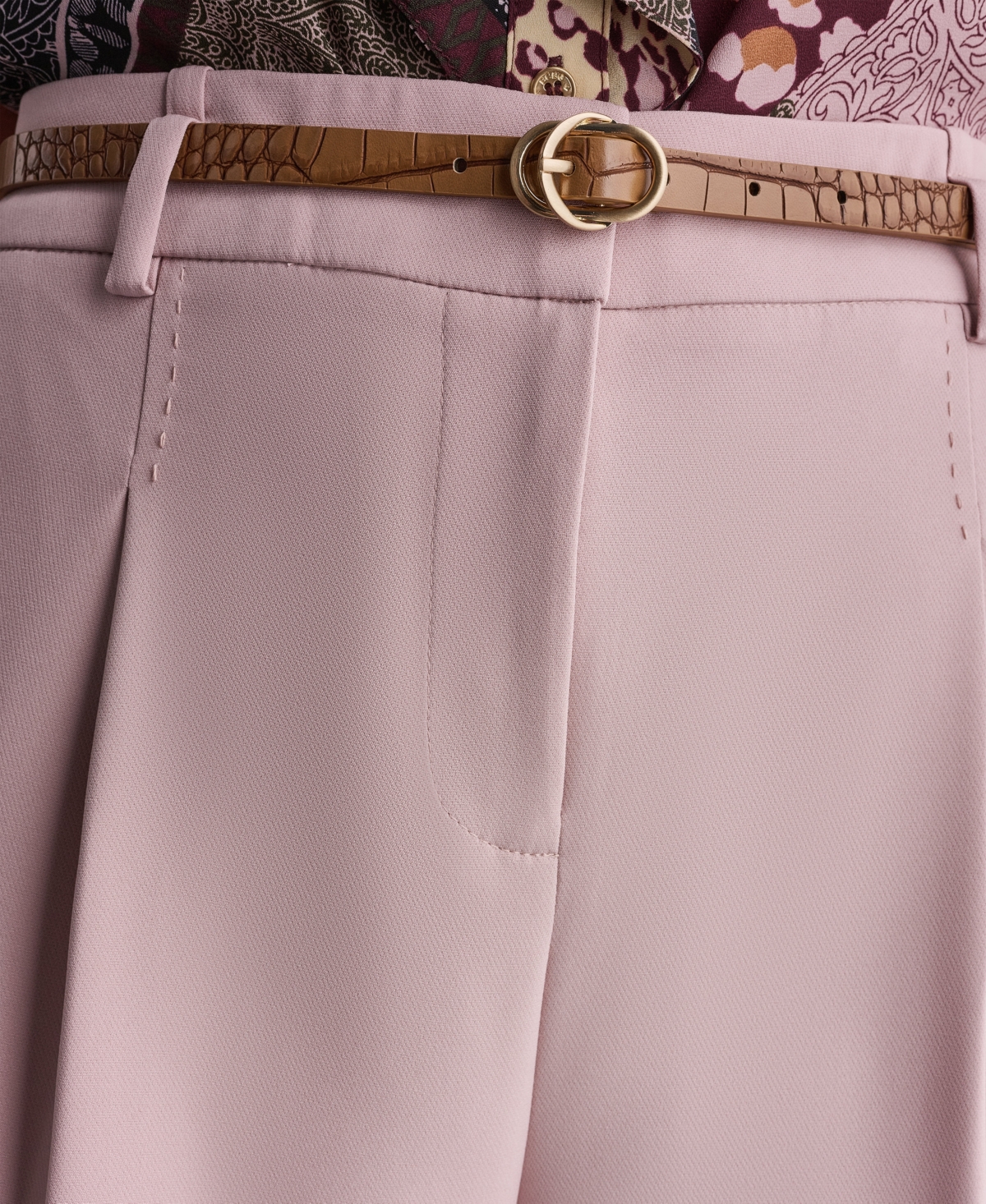 Bcbg Women's Pleated Wide-Leg Pants