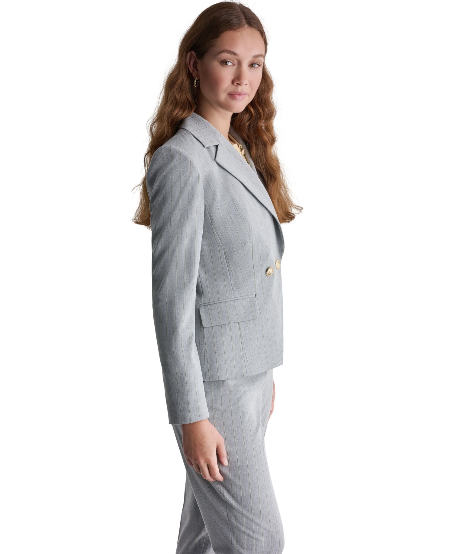 Women's Double-Breasted Notch Collar Blazer