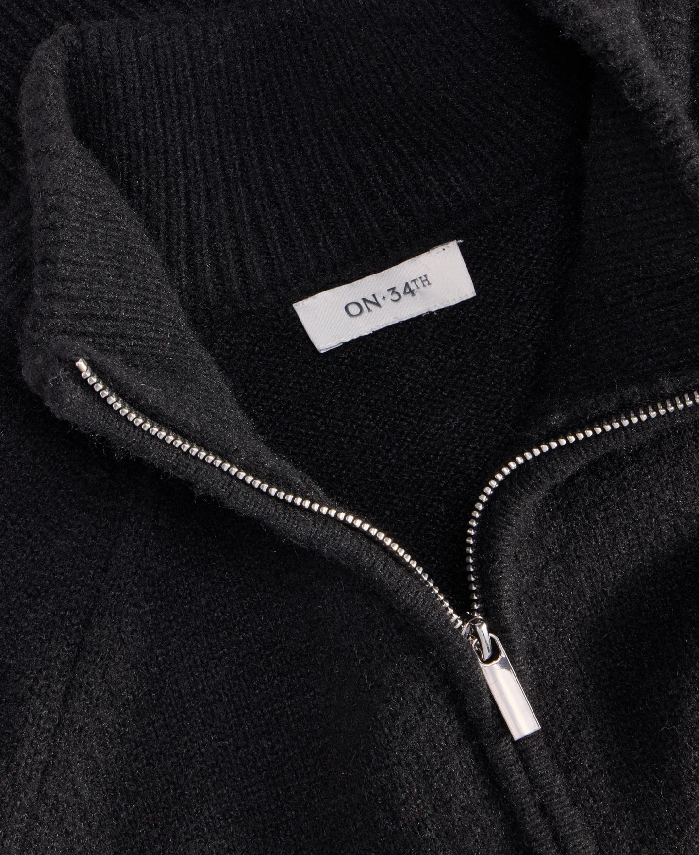 Женская куртка On 34th Mock-Neck Sweater Track Jacket, цвет: Глубокий чёрный — фото 5