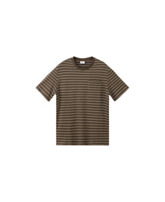 Men's Regular-Fit Cotton-Linen Blend T-Shirt