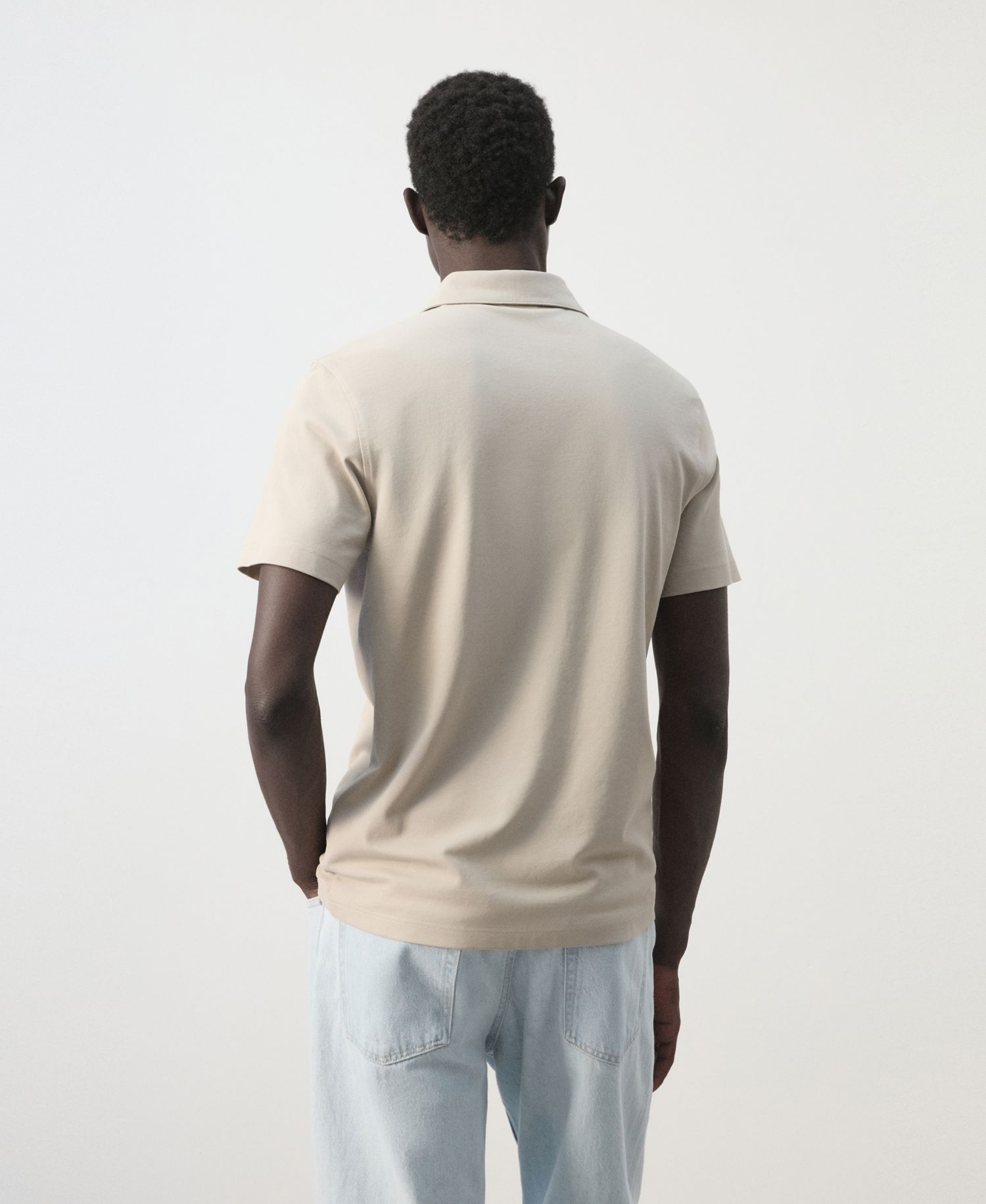 Men's Slim-Fit Pique Polo Shirt