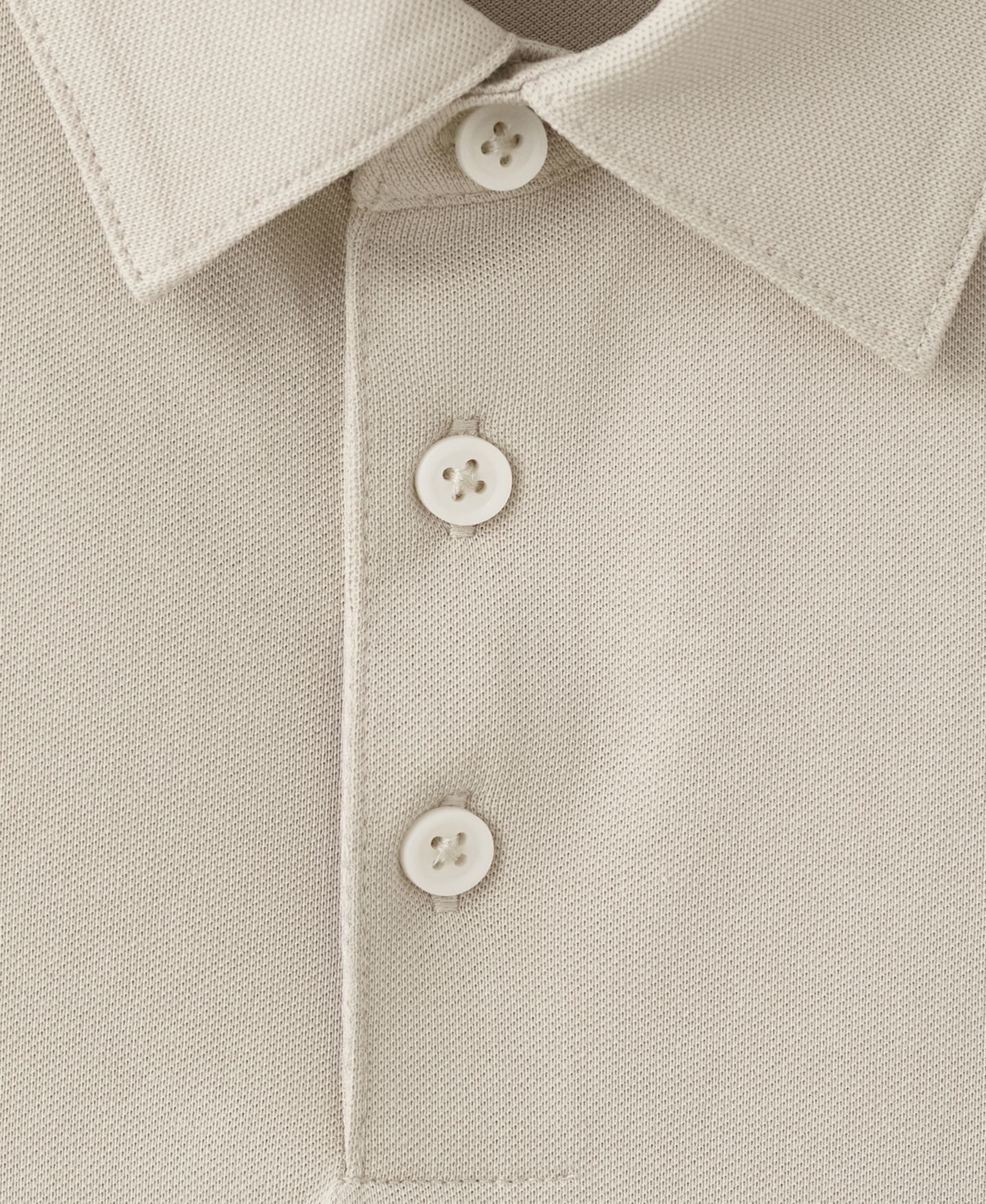 Мужское поло MANGO Slim-Fit Pique Polo Shirt, цвет: Слоновая кость белый — фото 4