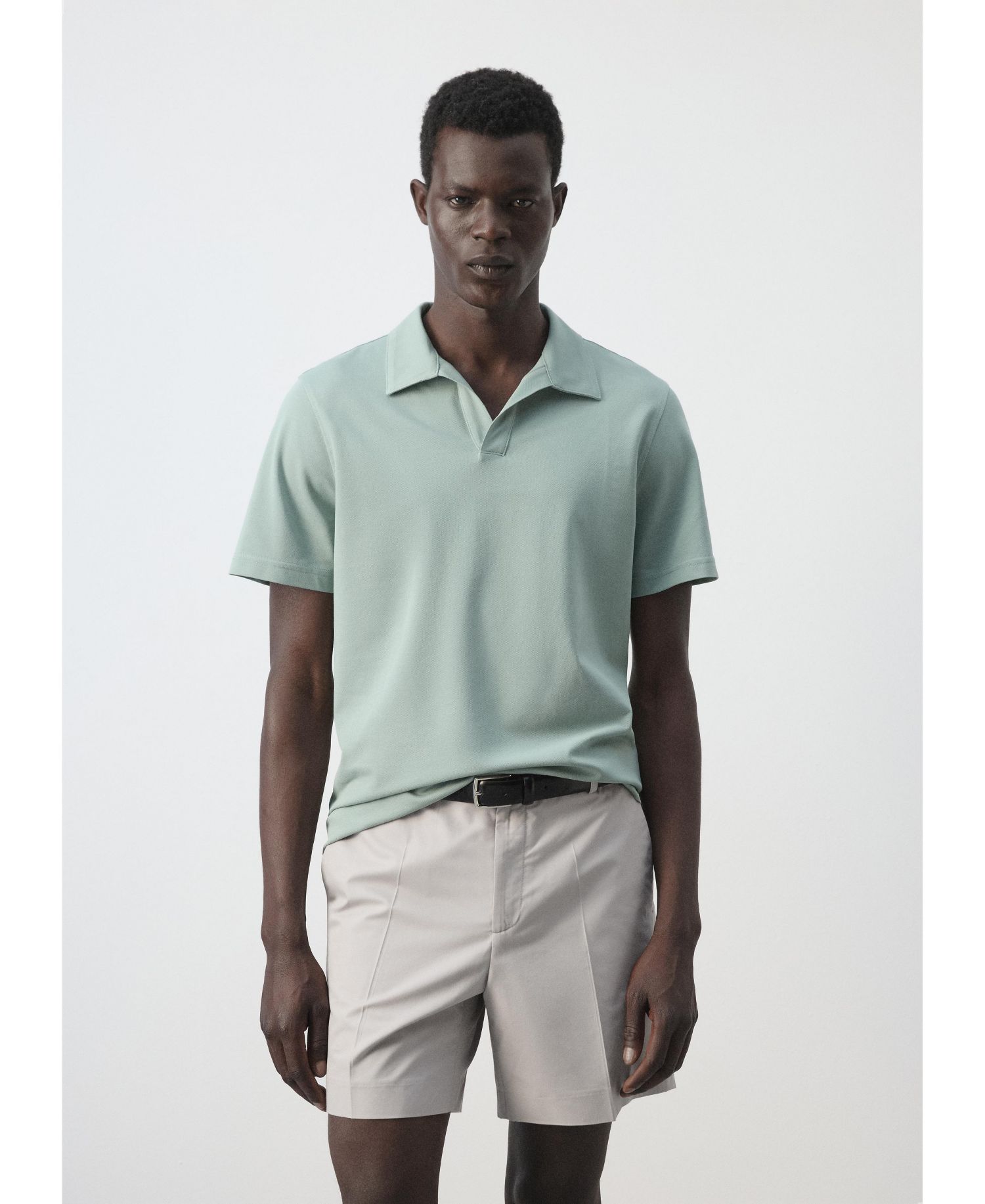 Men's Slim-Fit Cotton-Blend Pique Polo Shirt