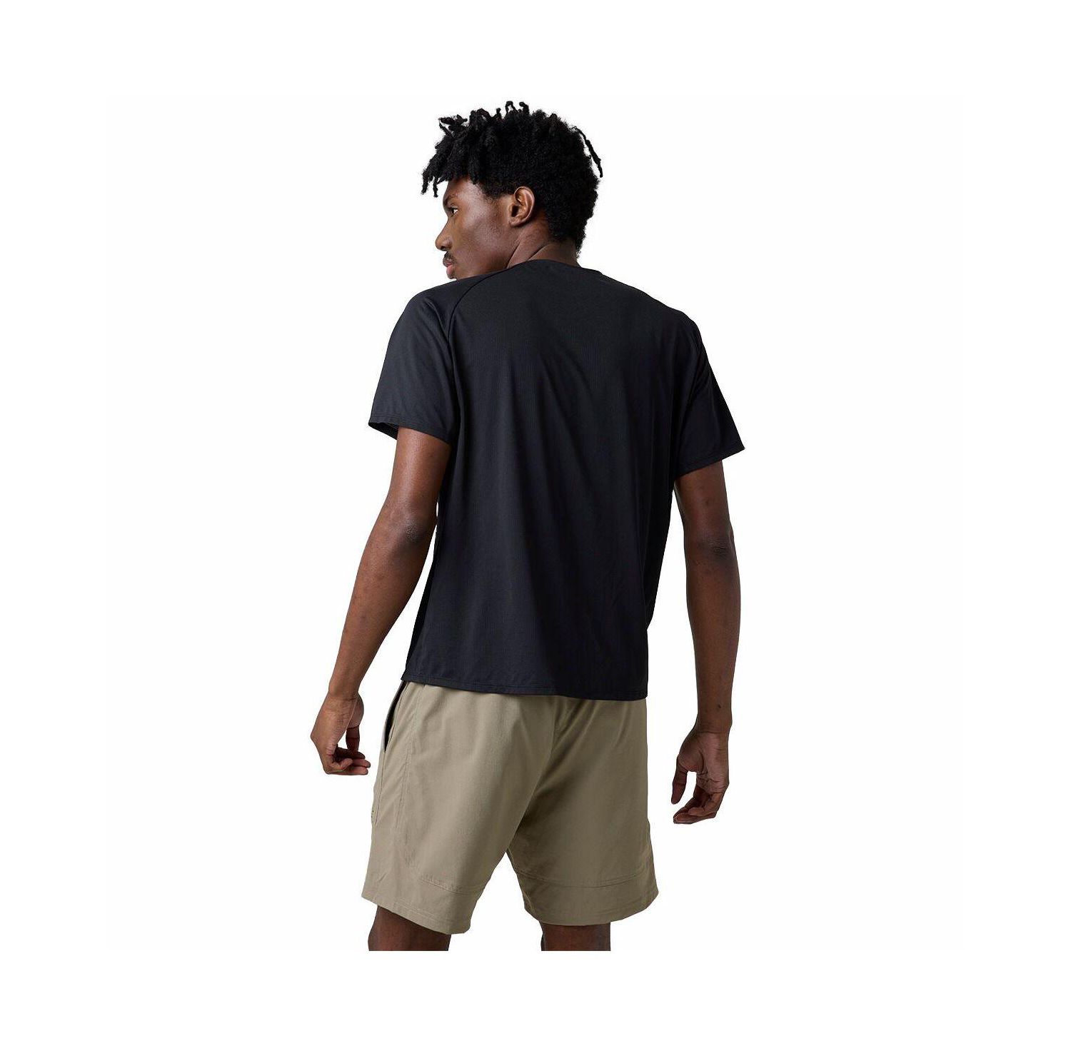 Men's Wasatch Adventure Run Crewneck Drop-Needle Grid Knit T-Shirt