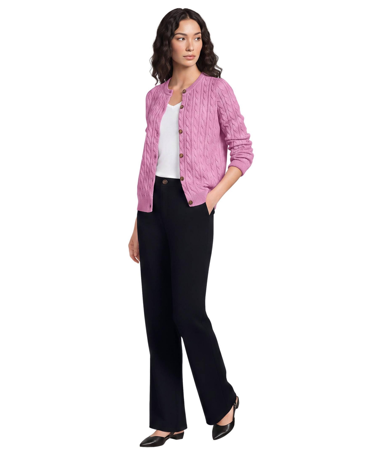 Lands' End Women's Knockabout Chino High Rise Straight Leg Pants