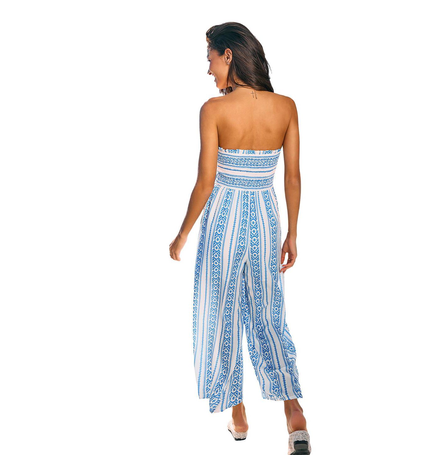 Женский комбинезон Cupshe Tulum Tide Floral Jumpsuit, цвет: Белый — фото 3