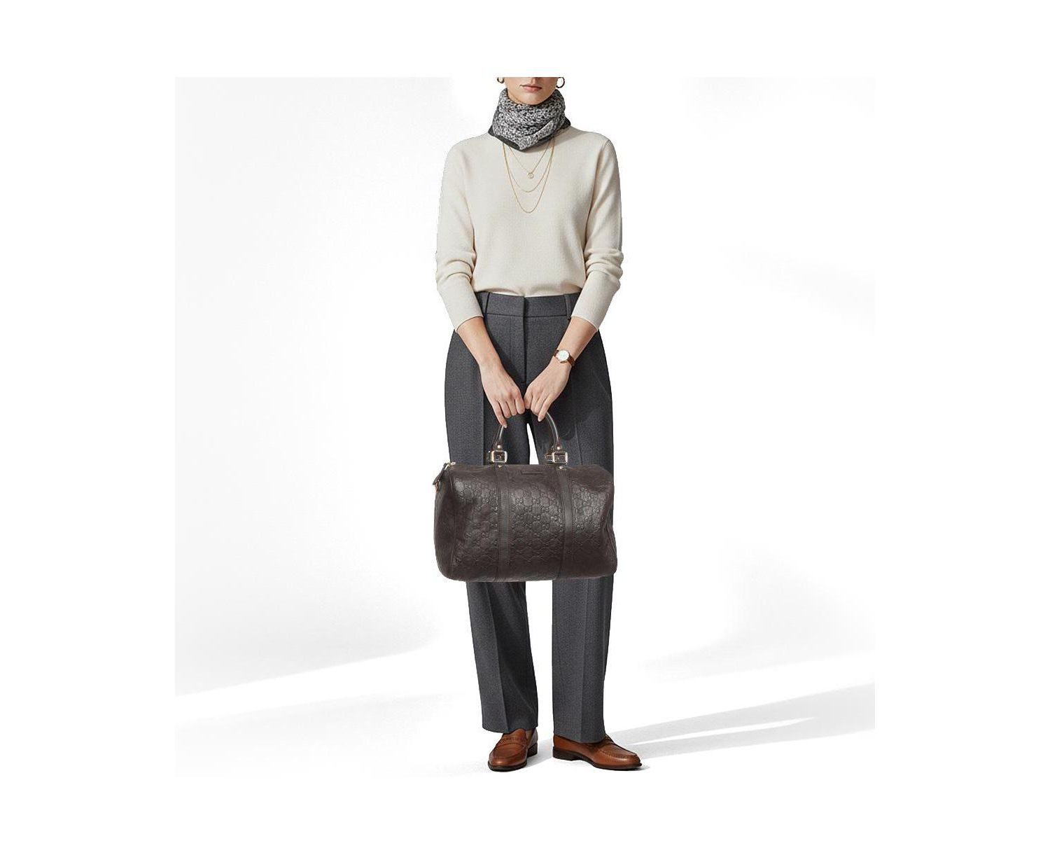 Women's Joy Medium Guccissima Leather Boston Bag