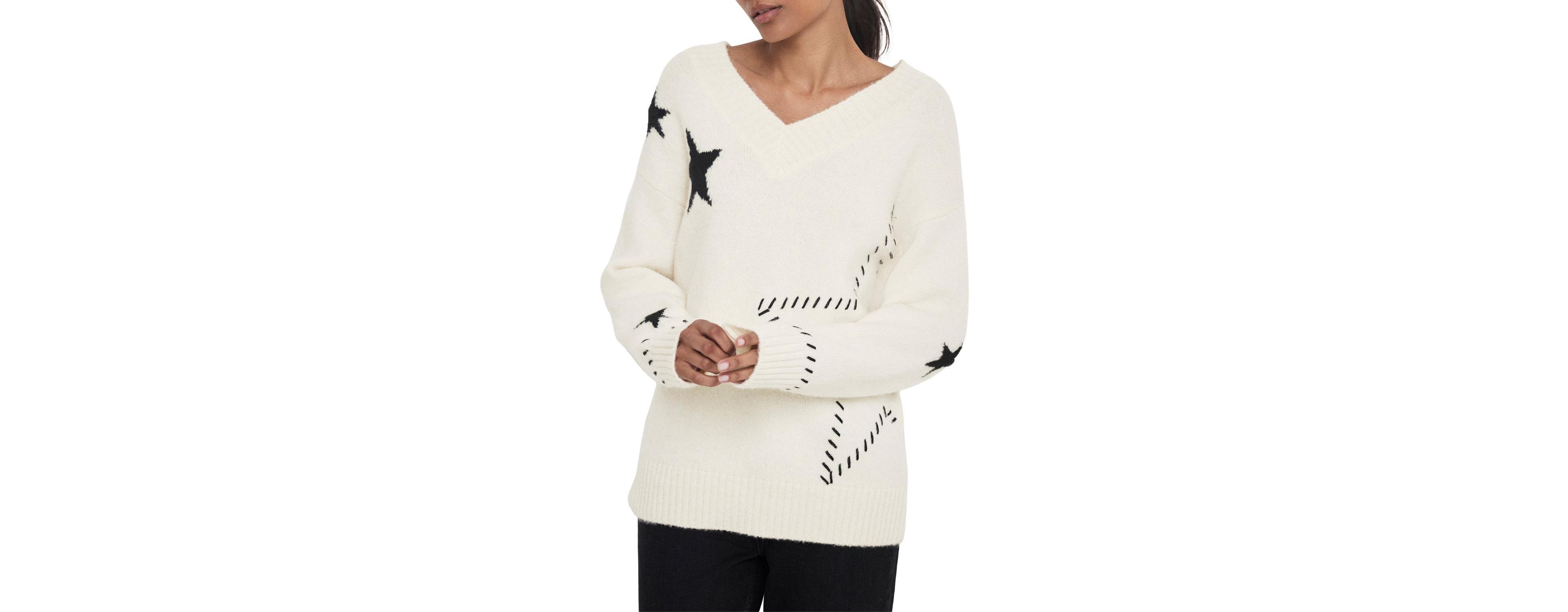Mint Velvet Women's Star Knit Jumper Long Sleeve Regular Cardigan