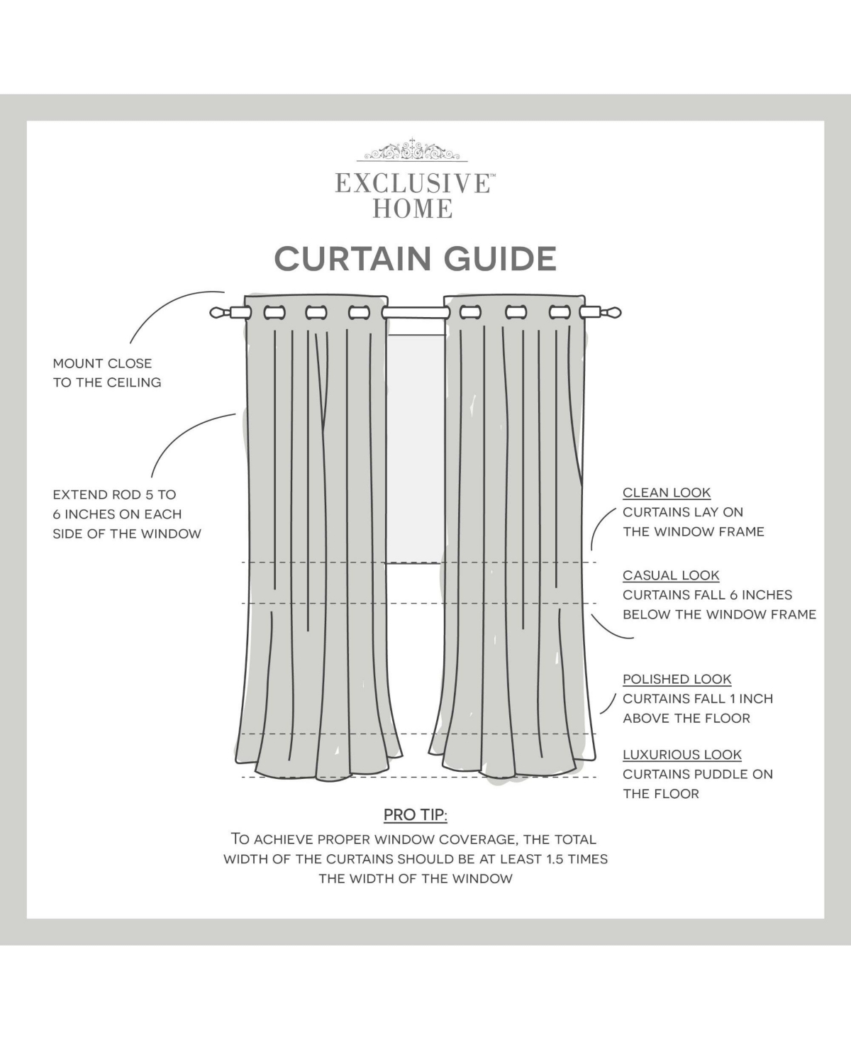 Exclusive Home Loha Linen Grommet Top Window Curtain Panel Pair