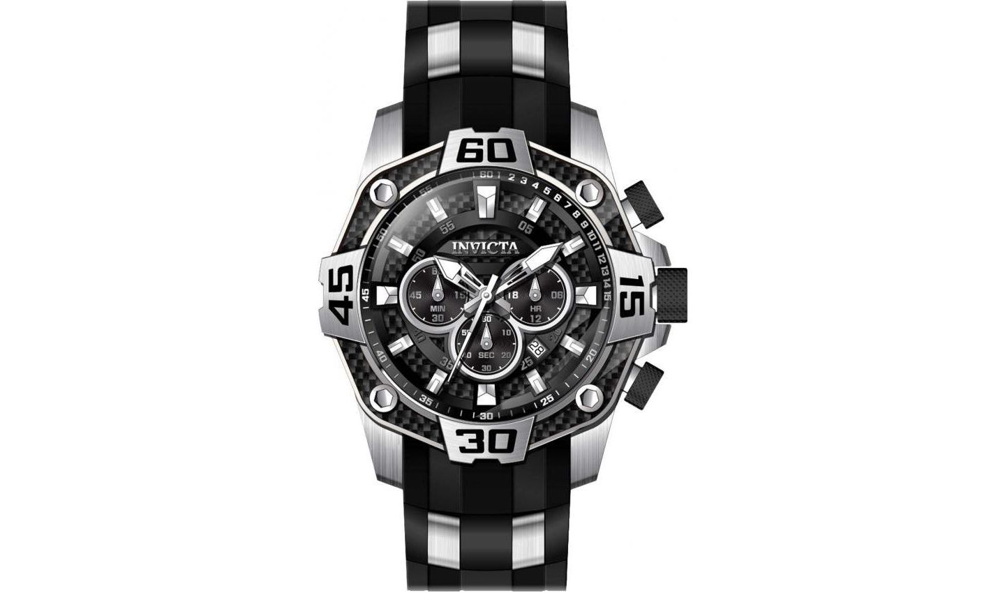 Мужские часы Invicta Pro Diver 33834 52mm Quartz, цвет: Чёрный — фото 2