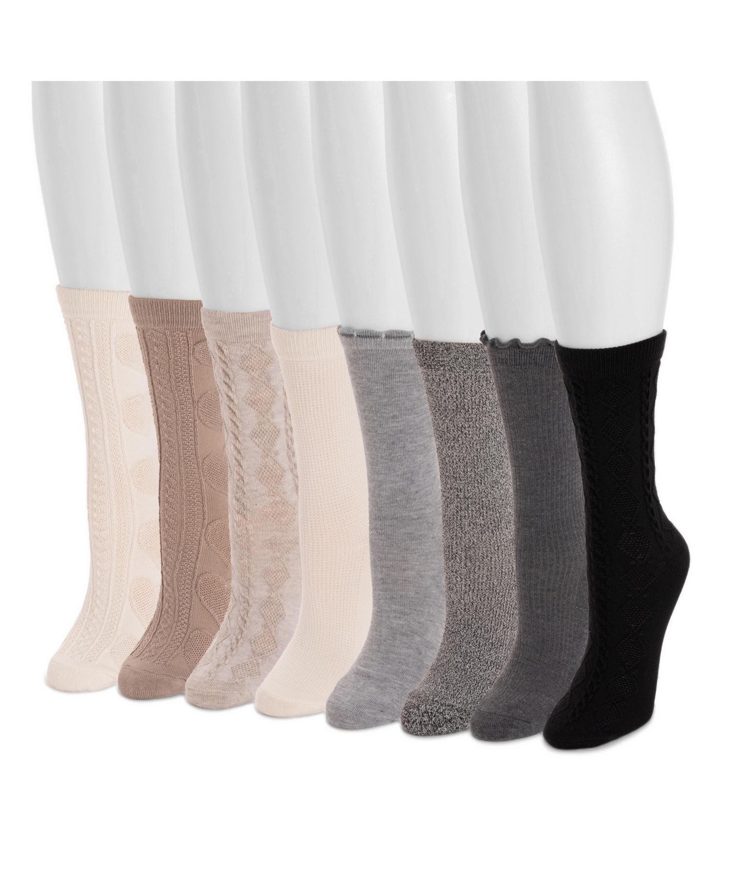 Women's 8 pair Pack Whisper Soft Crew Socks