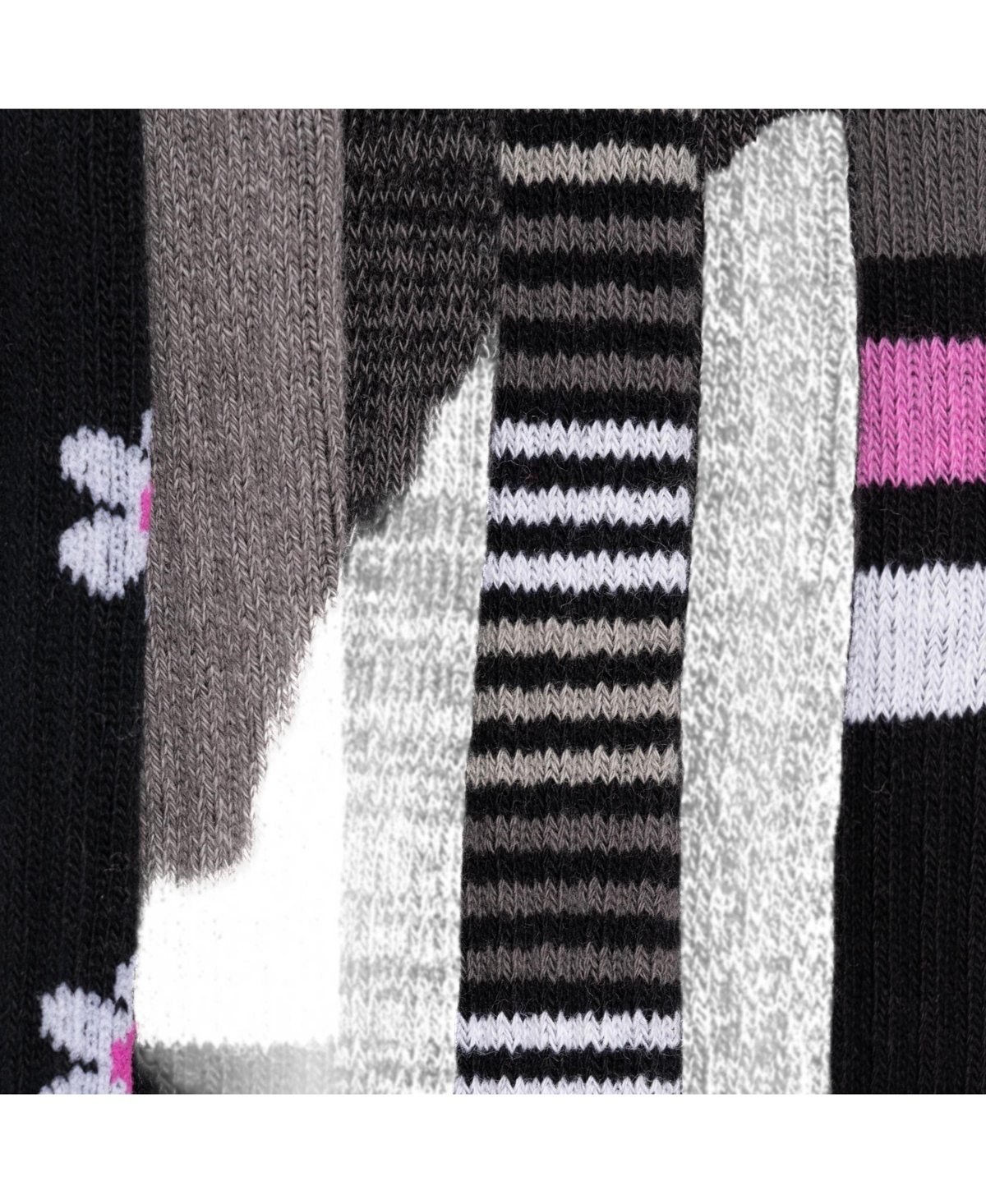 Muk Luks Women's 6 Pair Pack Compression Knee High Cotton Socks