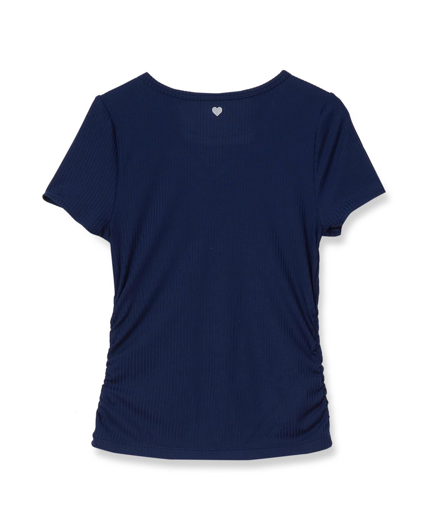 Girls' 4-16 Crewneck Fitted Ribbed T-Shirt