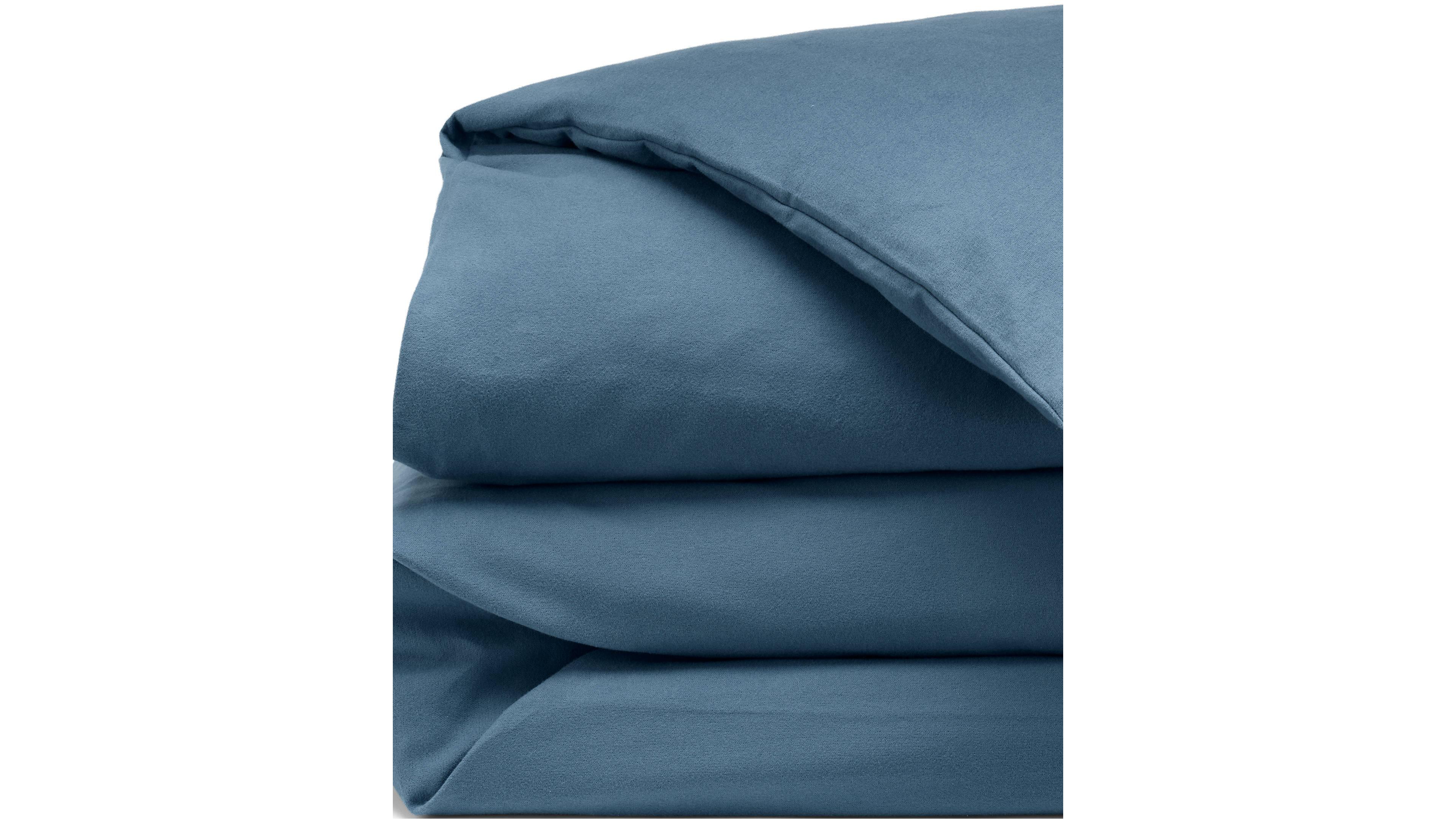 Lands' End Comfy Super Soft Cotton Flannel Duvet Bed Cover