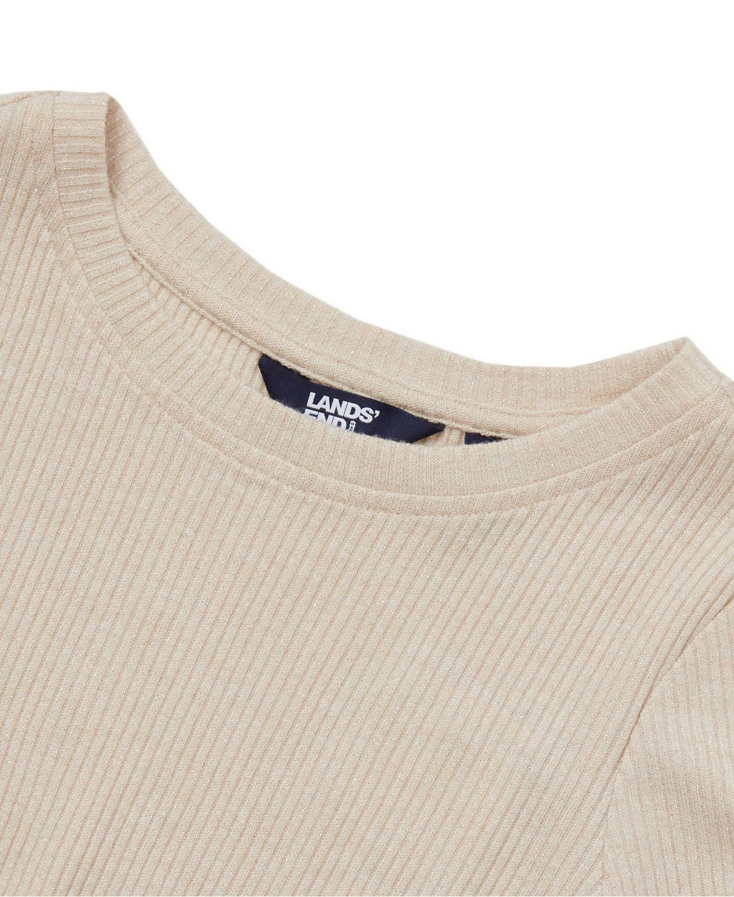 Girls Long Sleeve Sparkly Knit Top