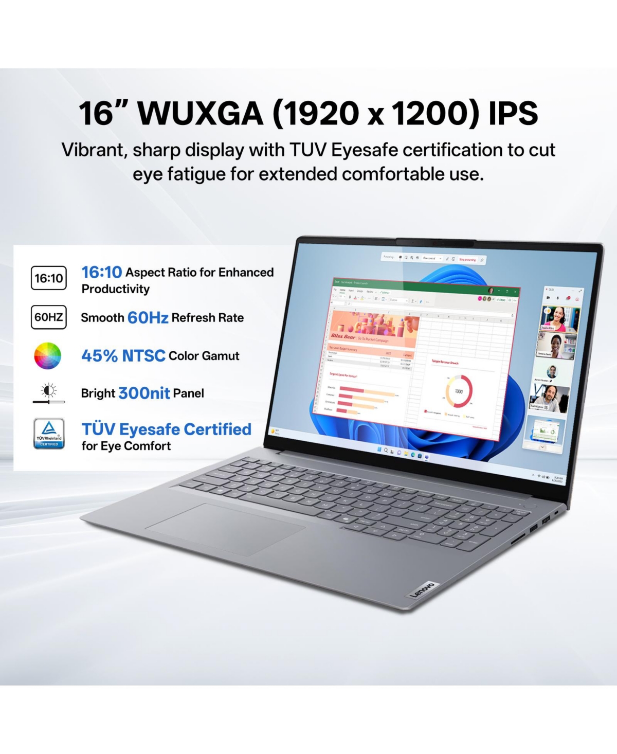 Lenovo ThinkBook 16 16" Fhd+ Business Laptop, Intel Core Ultra 9 185H, Intel Graphics, 16GB DDR5, 1TB Ssd, Wi-Fi 6, Win11 Pro, Grey