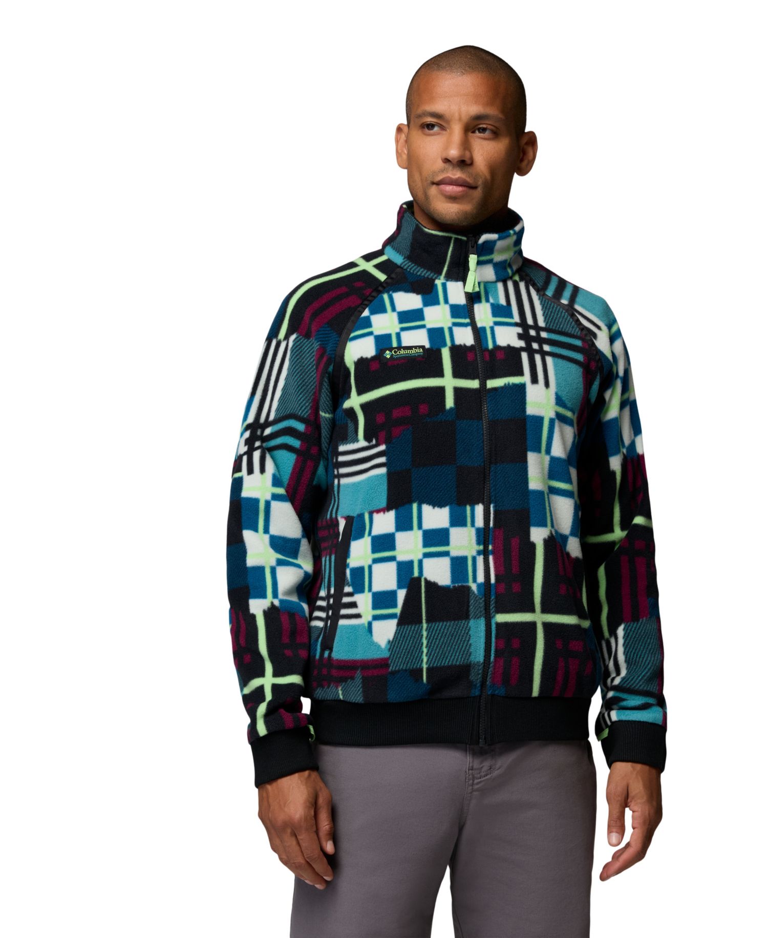 Бирюзовый Plaidpatch/Чёрный