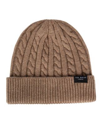 Cable-Knit Wool/Cashmere-Blend Beanie