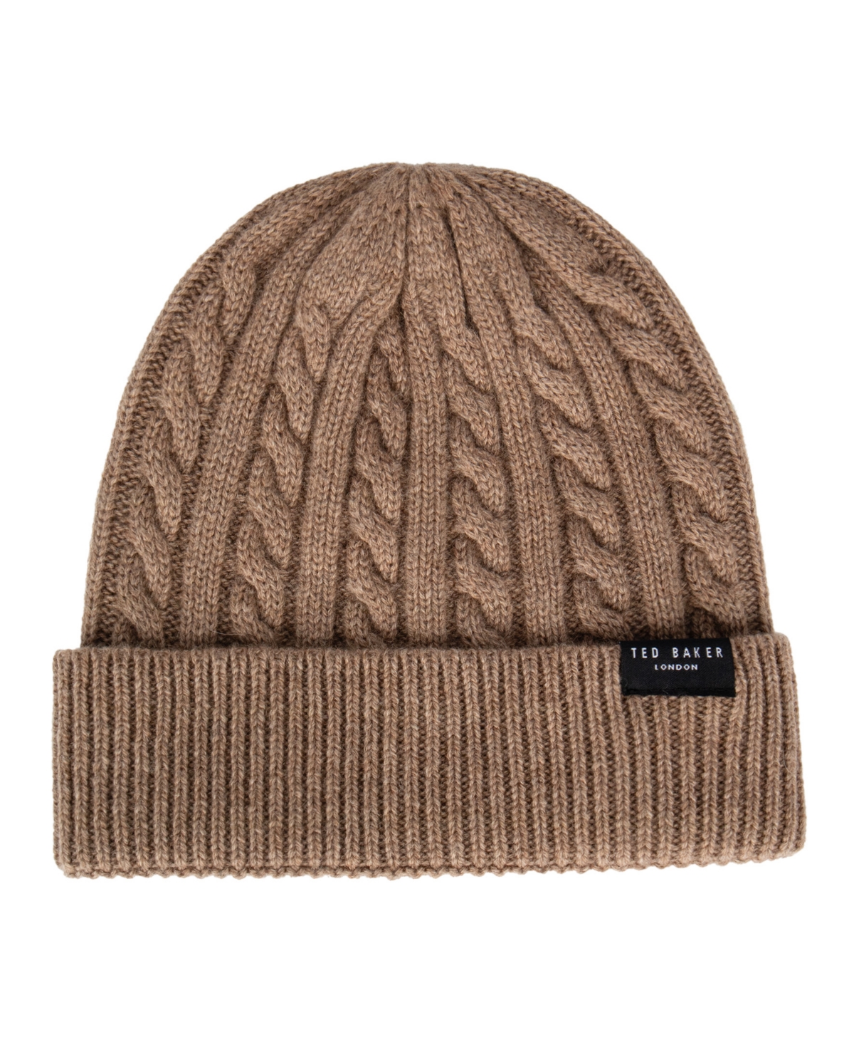 Ted Baker Cable-Knit Wool/Cashmere-Blend Beanie