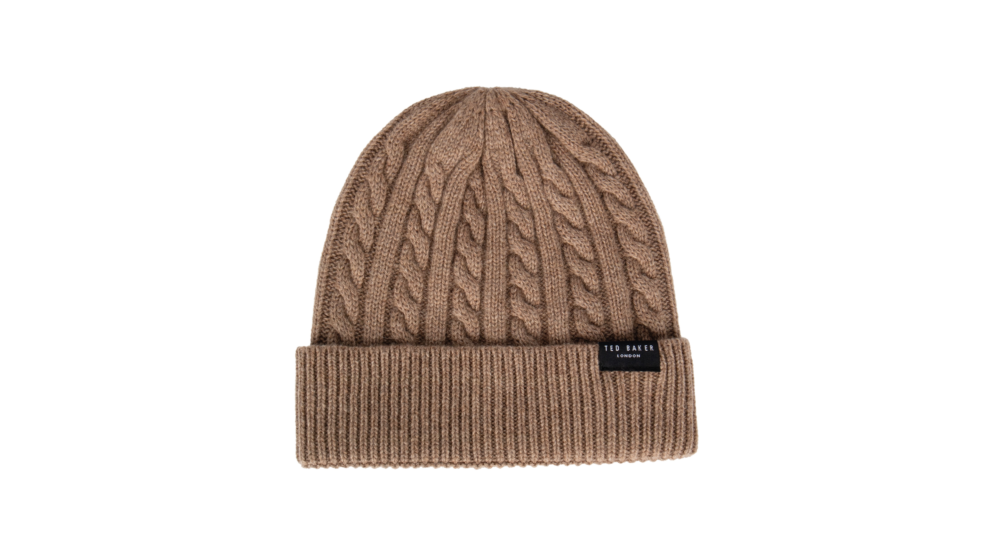 Ted Baker Cable-Knit Wool/Cashmere-Blend Beanie