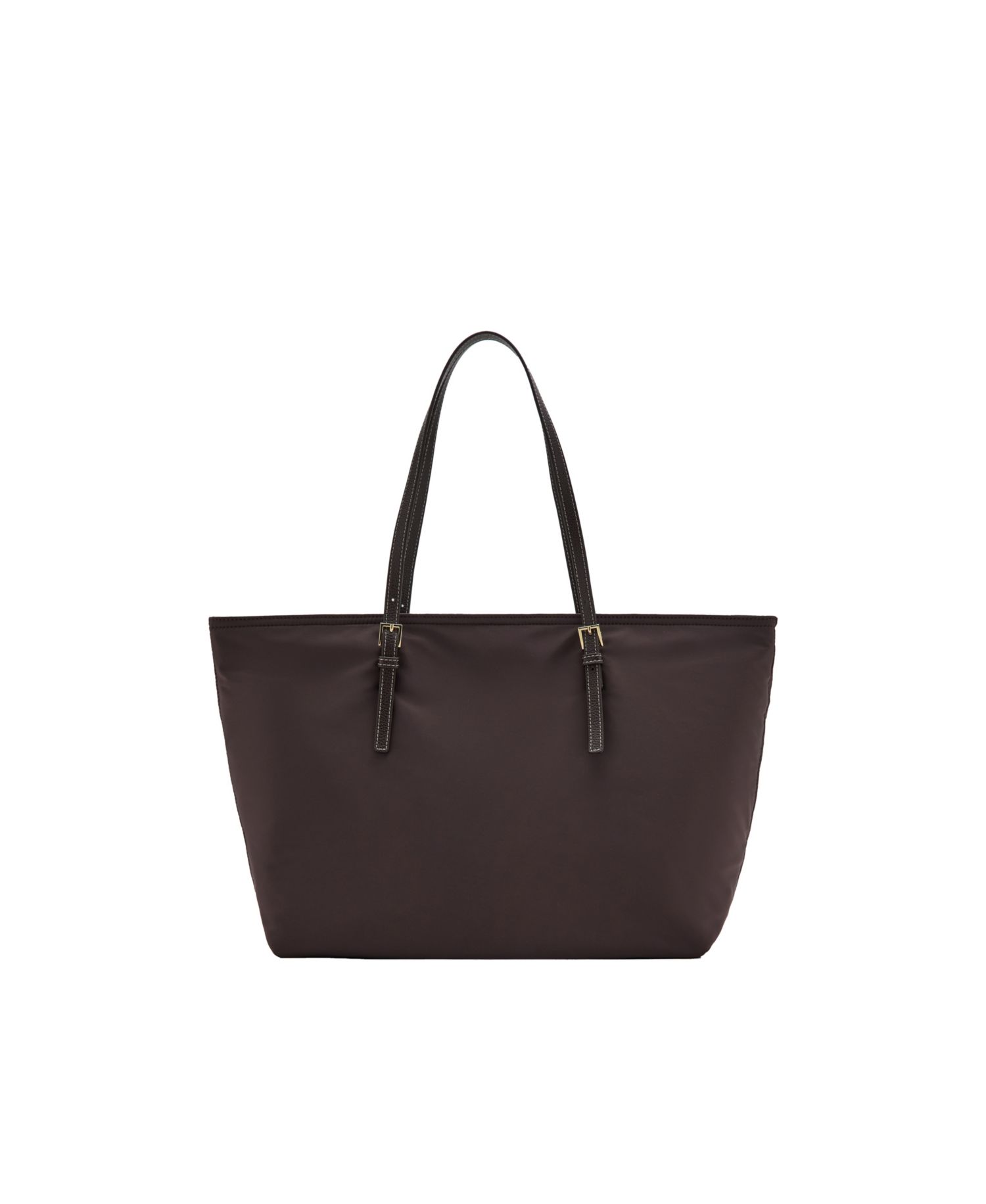 Women's Large Work Shopper Bag with Buckle Details