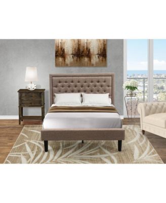 KD16F-1VL07 2 Pieces Bedroom Set - Bed Frame Headboard with 1 Nightstand Bedroom