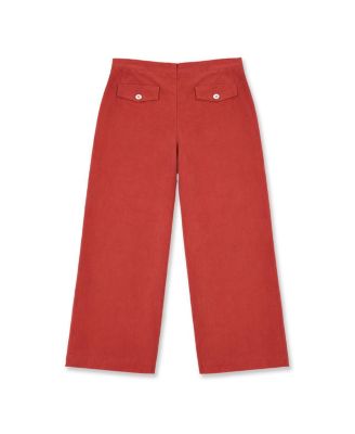 Girls' 4-16 Velvet Wide-Leg Pull-On Pants