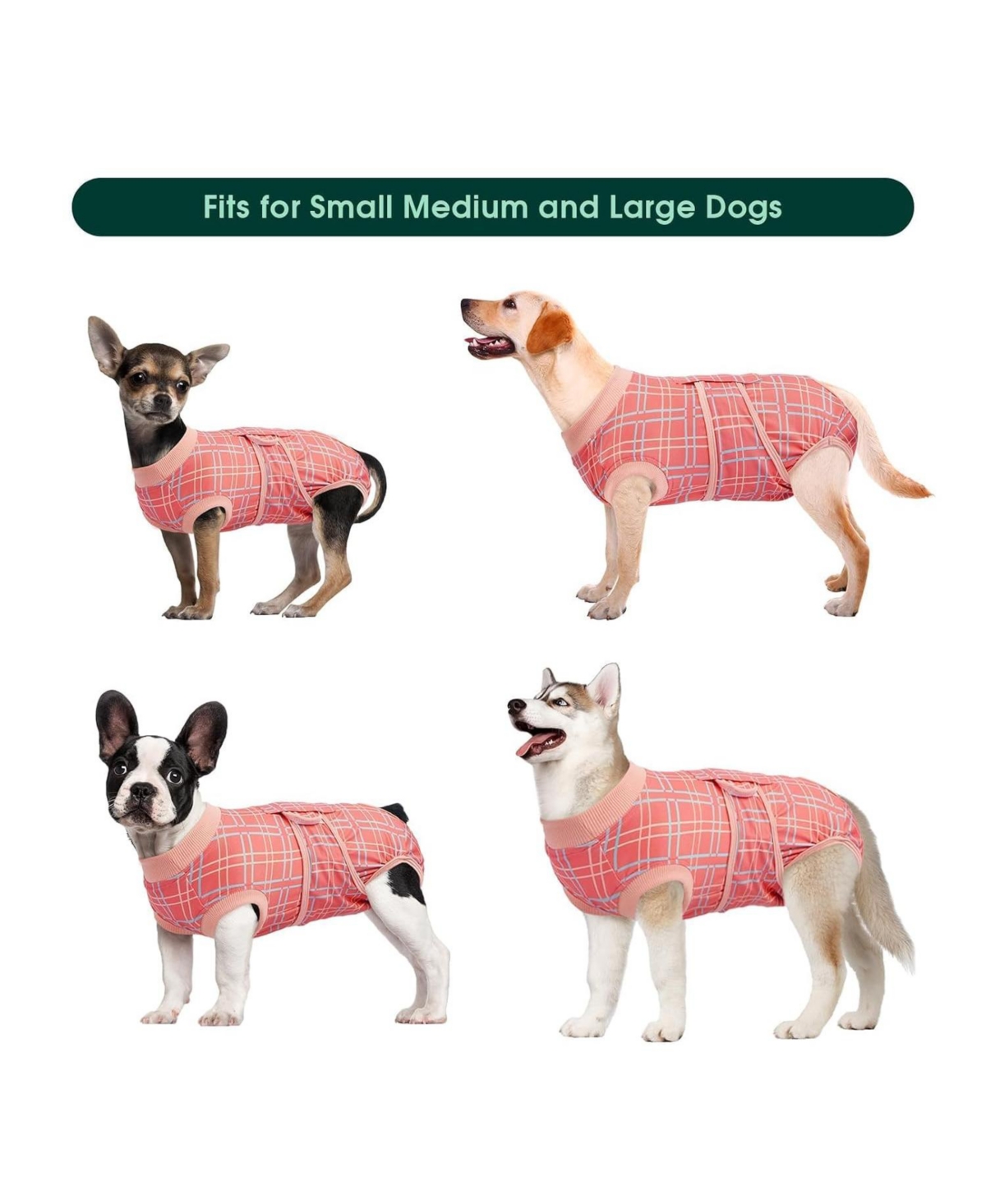 High-Elastic Post-Surgery Recovery Onesie for Dogs and Cats
