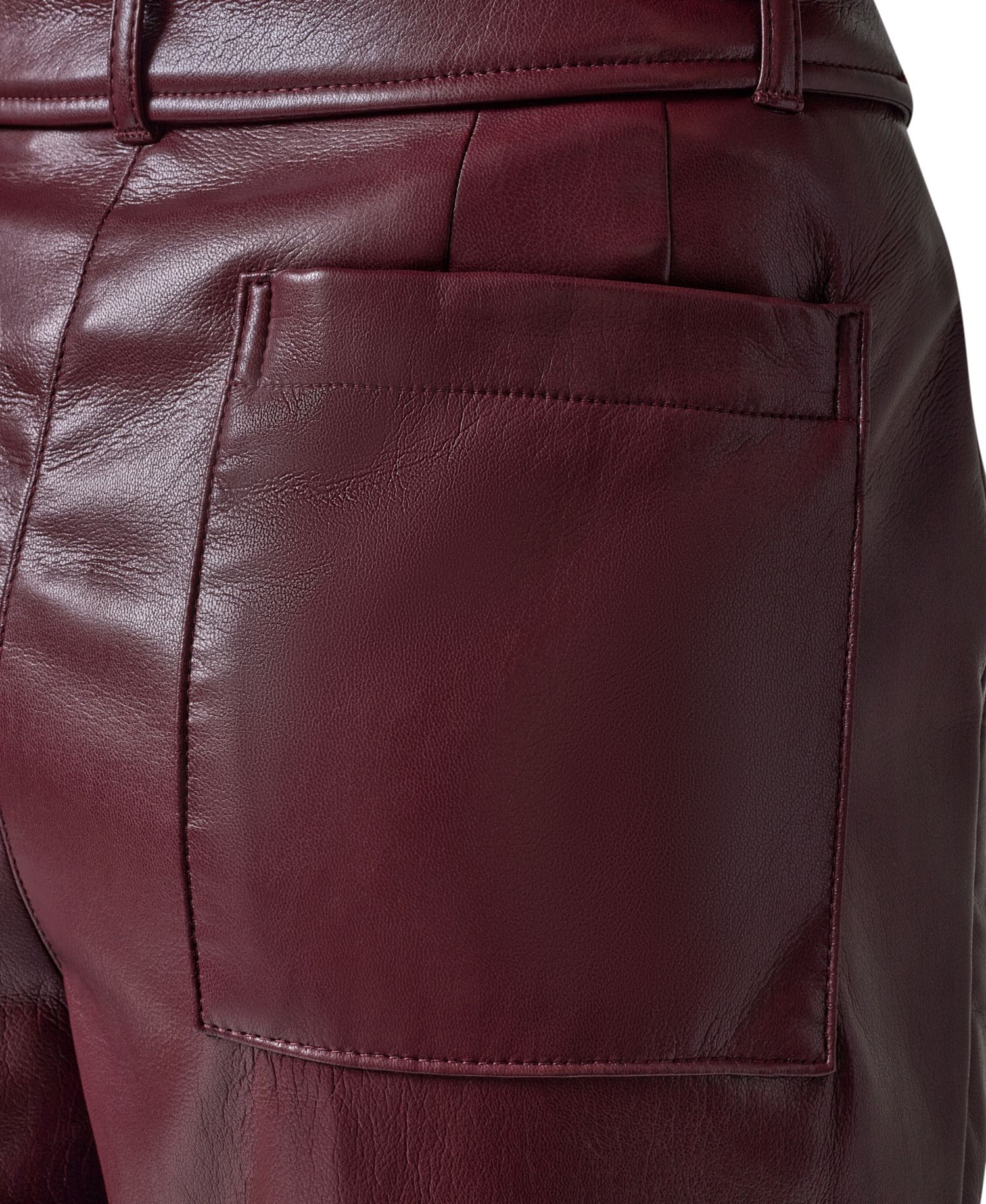 Women's Cargo High-Rise Tapered-Leg Polyurethane Pants
