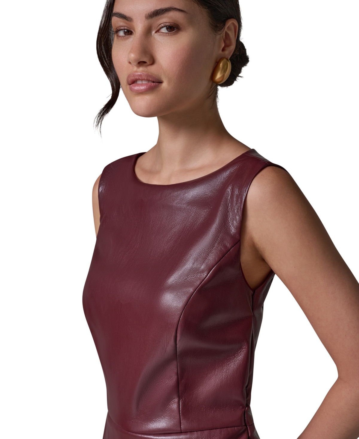 Donna Karan New York Women's A-Line Sleeveless Midi Dress