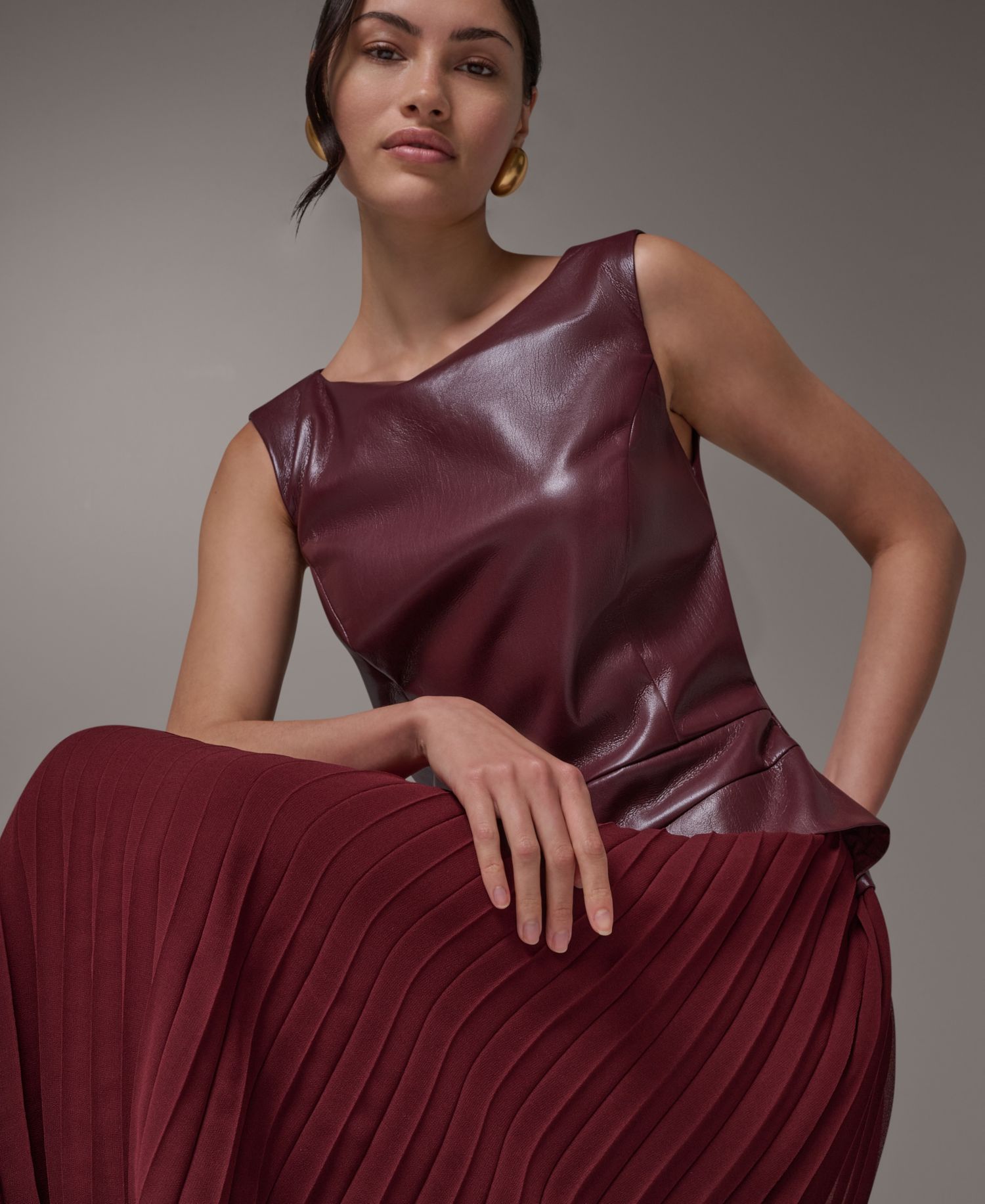 Women's A-Line Sleeveless Midi Dress