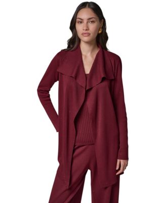 Women's Wrap Long-Sleeve Tie-Front Cardigan