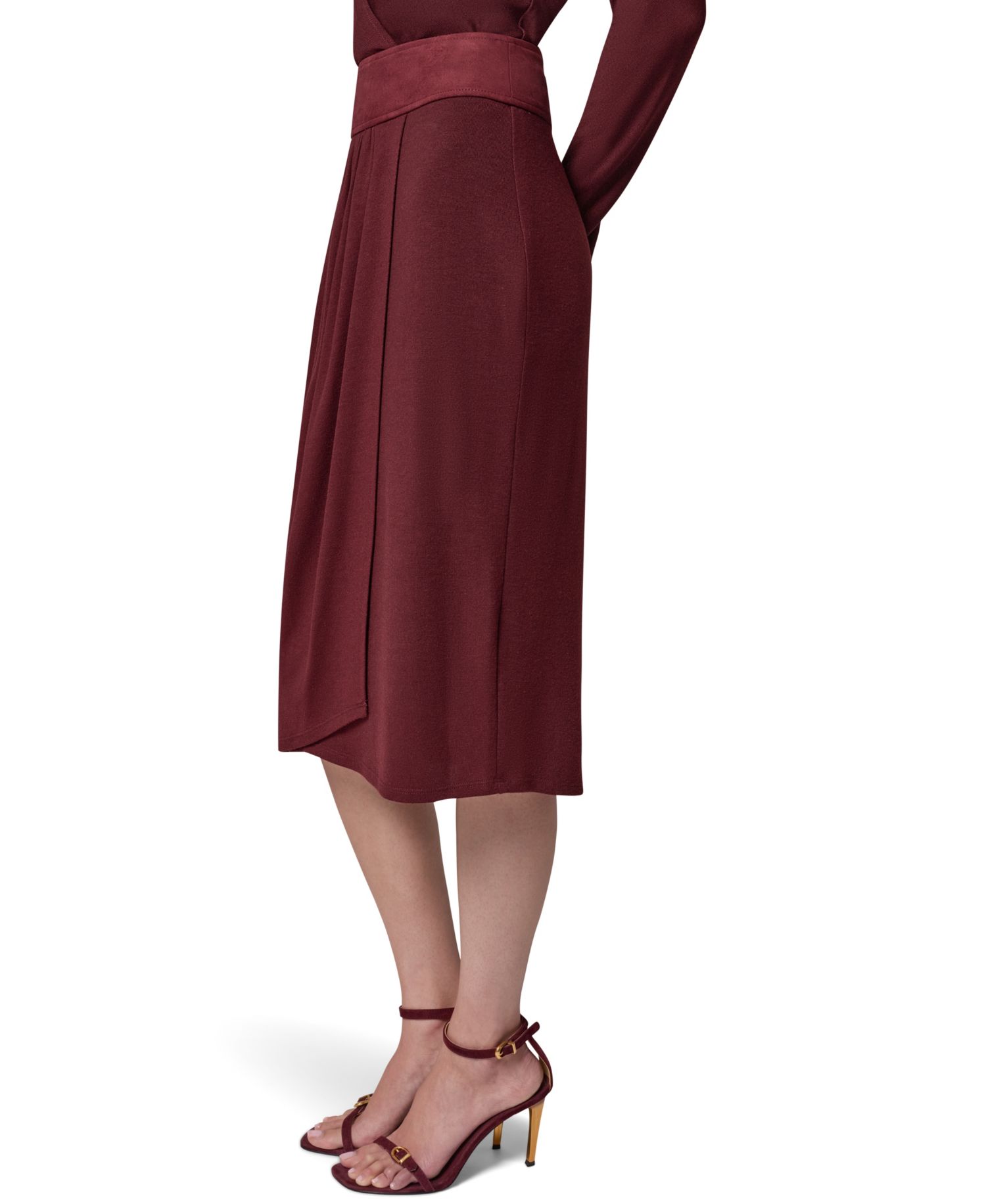 Women's High-Waisted Midi Wrap Skirt