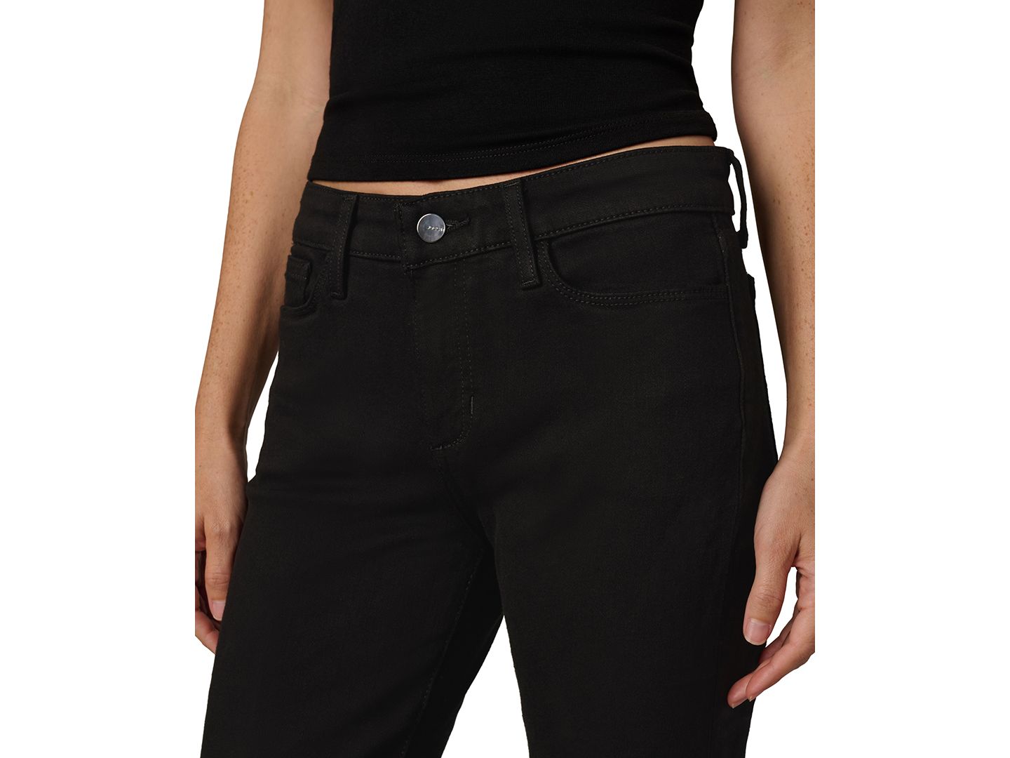 Женские джинсы Joe's Jeans Petite The Provocateur Mid-Rise Bootcut Denim Jeans, цвет: Чёрный — фото 4