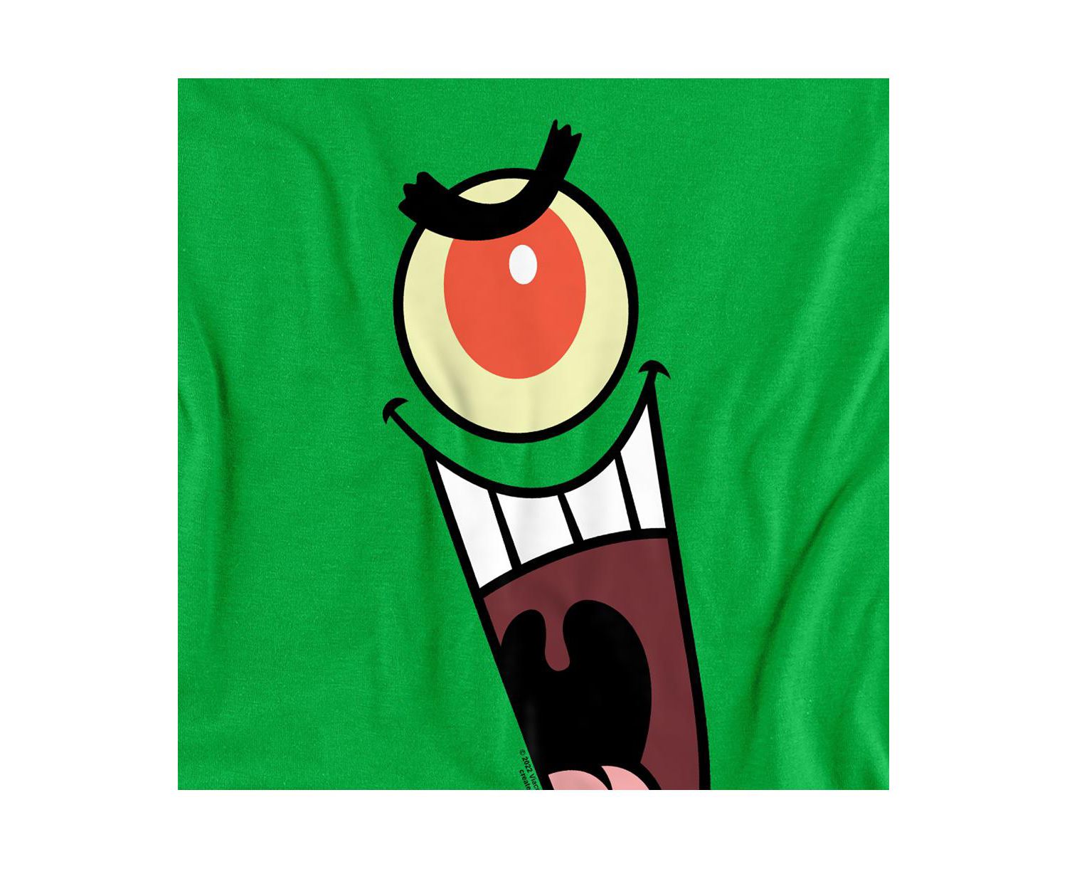 Men's Plankton Sinister Face Graphic Classic-Fit T-Shirt