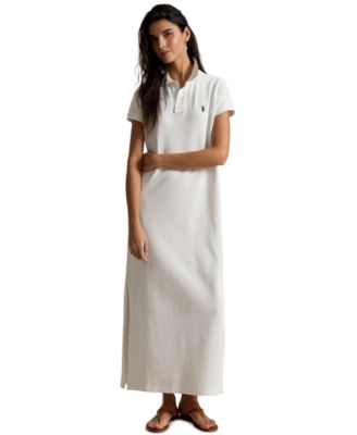 Women's Cotton Mesh Polo Dress