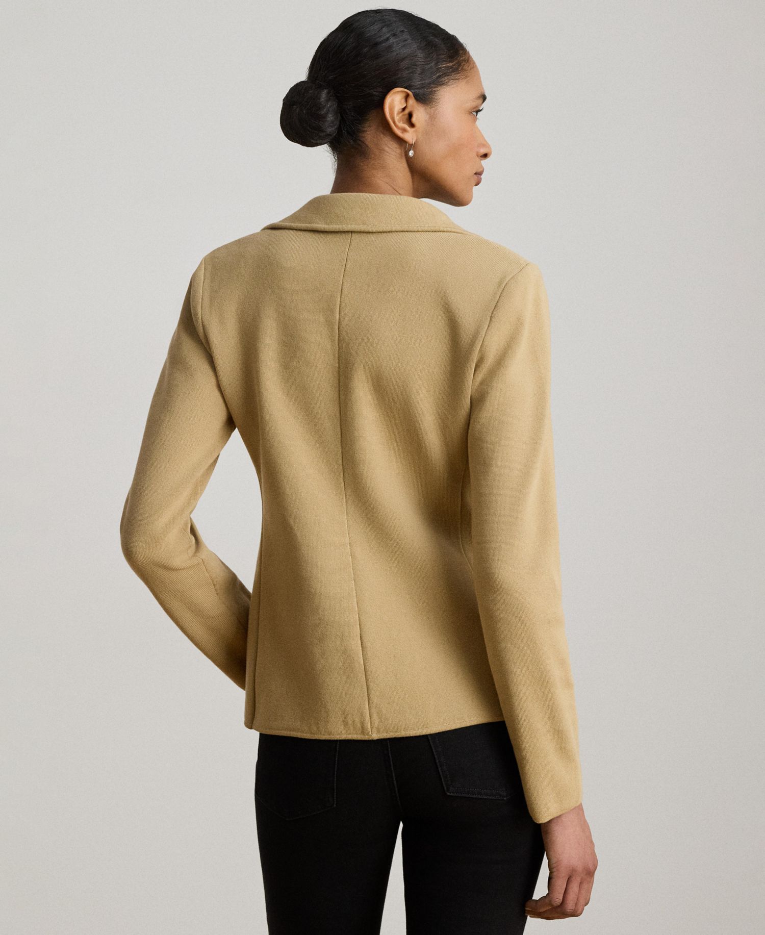 Petite Cotton-Blend Sweater Blazer