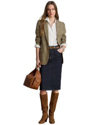 Denim Pencil Skirt