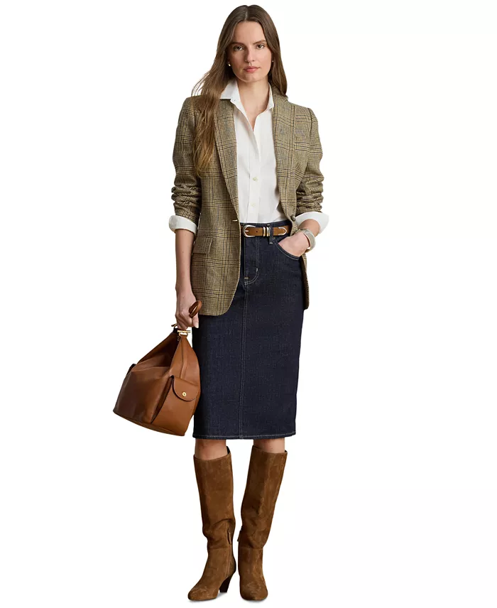 Denim Pencil Skirt