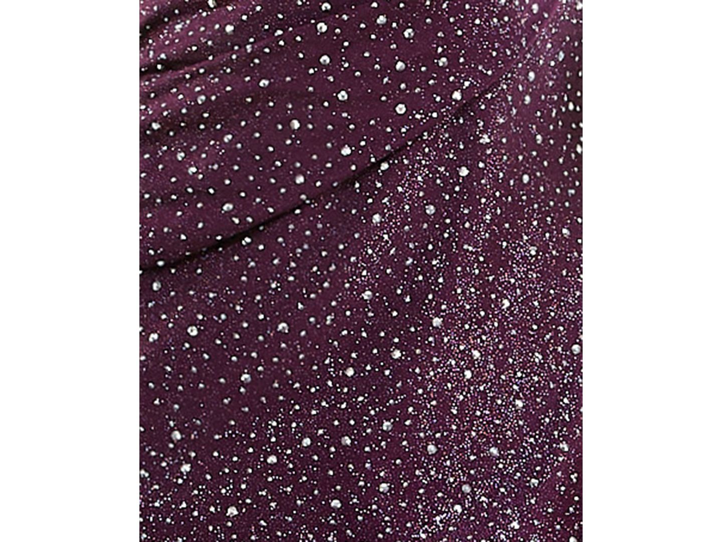 Женское платье City Studios Juniors' Halter Wrap Front Glitter Knit Gown, цвет: Баклажановый — фото 6