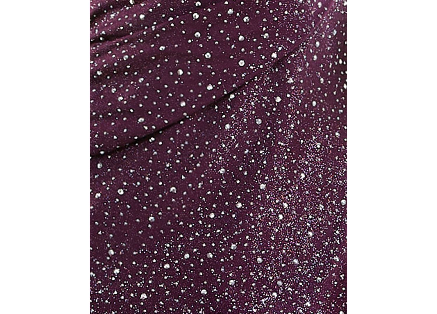 Juniors' Halter Wrap Front Glitter Knit Gown